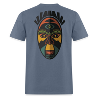AFRICAN MASK 3 - denim