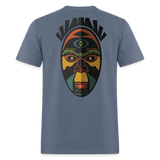 AFRICAN MASK 3 - denim