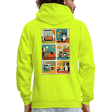 Cat Afternoon Hoodie - safety green