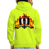 VIKING BATTLE Hoodie - safety green