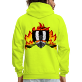 VIKING BATTLE Hoodie - safety green