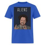 Aliens - royal blue