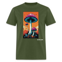 Mushroom Land - military green