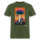 Mushroom Land - military green