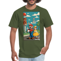 Mario and Princess - military green