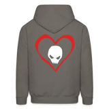 DARK LOVE Hoodie - asphalt gray