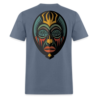 AFRICAN MASK 5 - denim