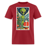 Alien Christmas - dark red