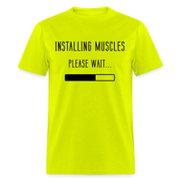 PLEASE WAIT - safety green