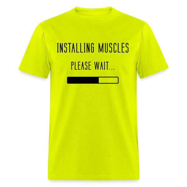 PLEASE WAIT - safety green