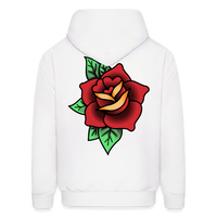ROSE  Zip Up Hoodie - white