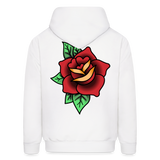ROSE  Zip Up Hoodie - white