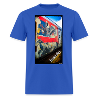 Train Art - royal blue