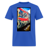 Train Art - royal blue