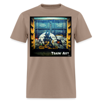 Train Art - brown savana