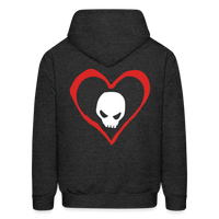 DARK LOVE Hoodie - charcoal grey