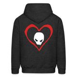 DARK LOVE Hoodie - charcoal grey