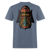 AFRICAN MASK 4 - denim