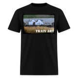 Train Art - black