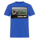 Train Art - royal blue