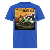 Train Art - royal blue