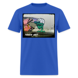 Train Art - royal blue