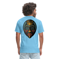 AFRICAN MASK 5 - aquatic blue