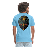 AFRICAN MASK 5 - aquatic blue