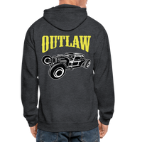 OUTLAW Zip Up Hoodie - deep heather