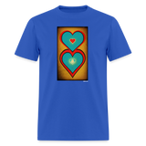 Hearts - royal blue