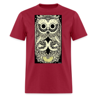 Owl Eyes - dark red