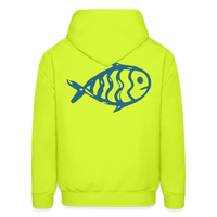 BLUE Hoodie - safety green