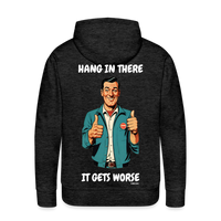 Hang In There - charcoal grey