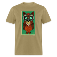 Owl Portrait - khaki
