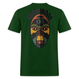 AFRICAN MASK 3 - forest green