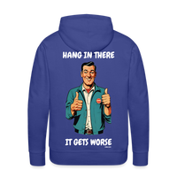 Hang In There - royal blue