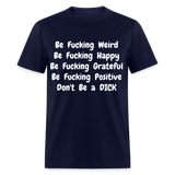 DON'T BE - navy
