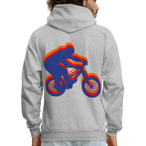BIKER Hoodie - heather gray