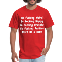 DON'T BE - red