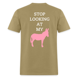 STOP LOOKING - khaki