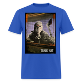 Train Art - royal blue