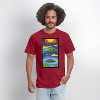 Earth Day - dark red