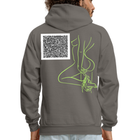 CHECK IT OUT Short Story Hoodie - asphalt gray