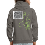 CHECK IT OUT Short Story Hoodie - asphalt gray