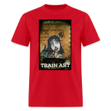 Train Art - red