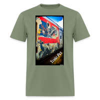 Train Art - military green