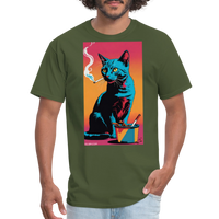 Caturday Afternoon - military green