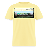 Train Art - cornsilk