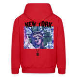 NY Hoodie - red