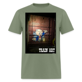 Train Art - military green